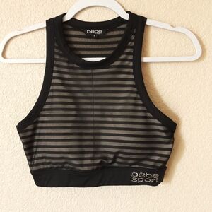 Bebe Rhinestone Sports Bra